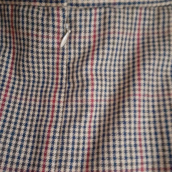 Wool Houndstooth Goosefoot Pattern Polyester/Wool Blend Pencil skirt - Picture 4 of 12